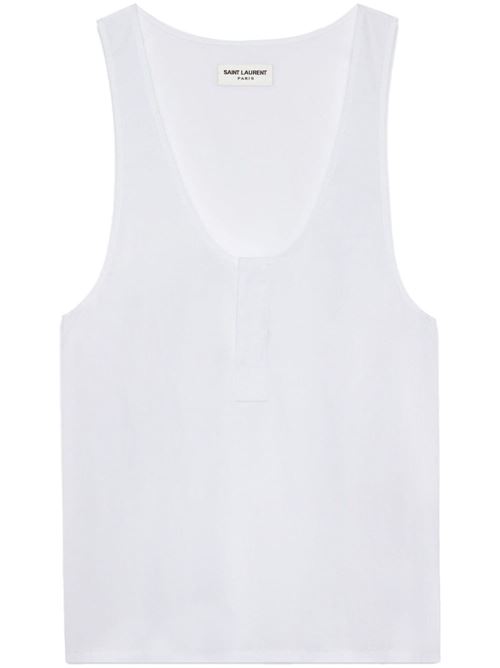 Henley tank top SAINT LAURENT | 790074Y227W9000